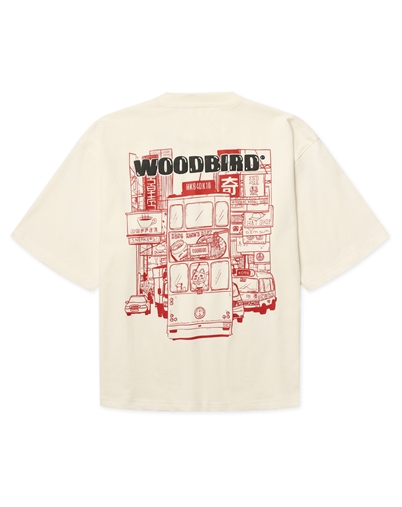 Woodbird - WBJuno Tram T-shirt - Off White